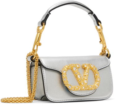 Kabelka Valentino Valentino Garavani Locò Micro Bag Metalická | 6W2P0Z28LNK, 1
