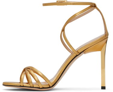 Doplnky Tom Ford Tom Ford Ida Lizard Print Heeled Sandals Metalická | W3546-LCL232G, 2