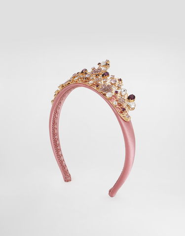 Doplnky Dolce & Gabbana Dolce & Gabbana crystal-embellished headband Ružová | WHR6J2W1111F0079, 1