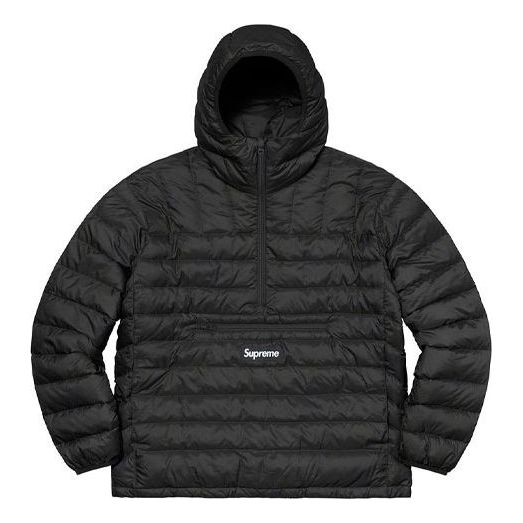 Prešívaná bunda Supreme Hooded Pullover Jacket Čierna | SUP-FW21-319