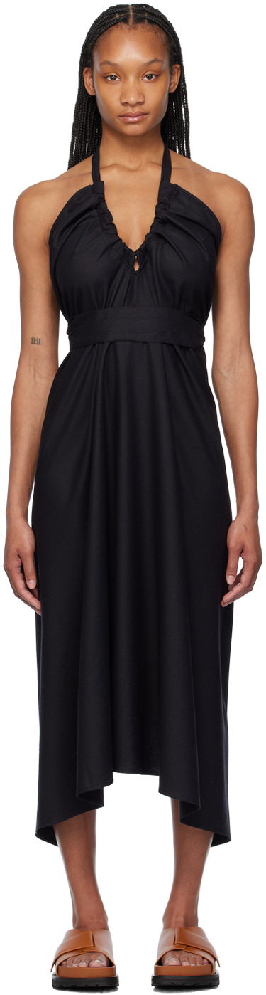 Šaty Baserange Halter Neck Maxi Dress Čierna | DRNO-WS-EXSU24, 0