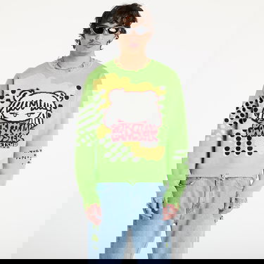 Mikina Footshop Spiritual Gangster Graphic Knit Sweater Zelené | FTSHP_391, 0