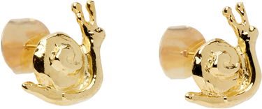 Náušnice Chopova Lowena Chopova Lowena Snail Gold Stud Earrings Žltá | 6582, 1
