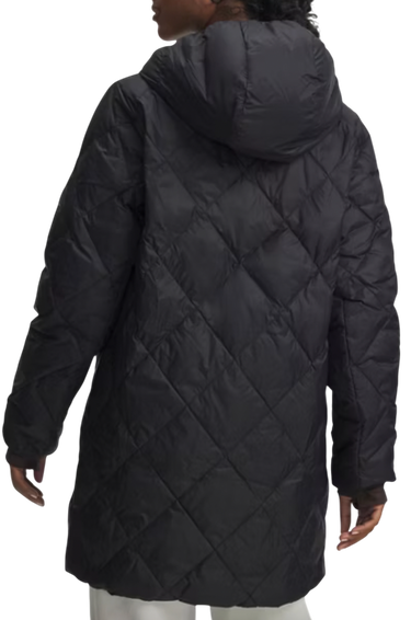 Prešívaná bunda Under Armour Legend Down Quilted Hooded Long Jacket Čierna | 6010722-001, 2