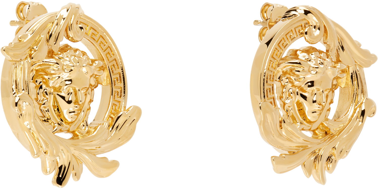 Náušnice Versace Versace Medusa Barocco Earrings Metalická | 1019023_1A00620_3J000, 1