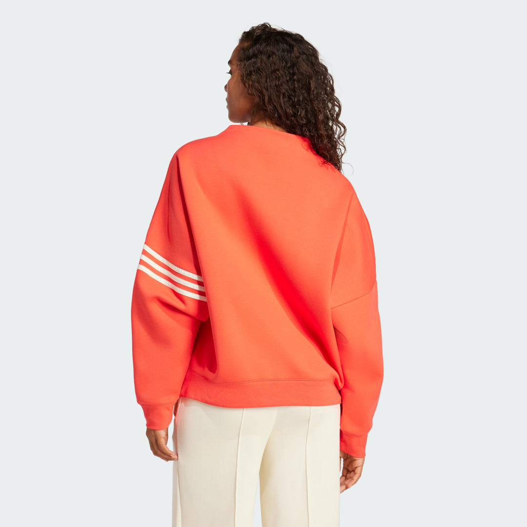 Mikina adidas Performance Oversized Mock Neck Sweatshirt Oranžová | JI8521, 1