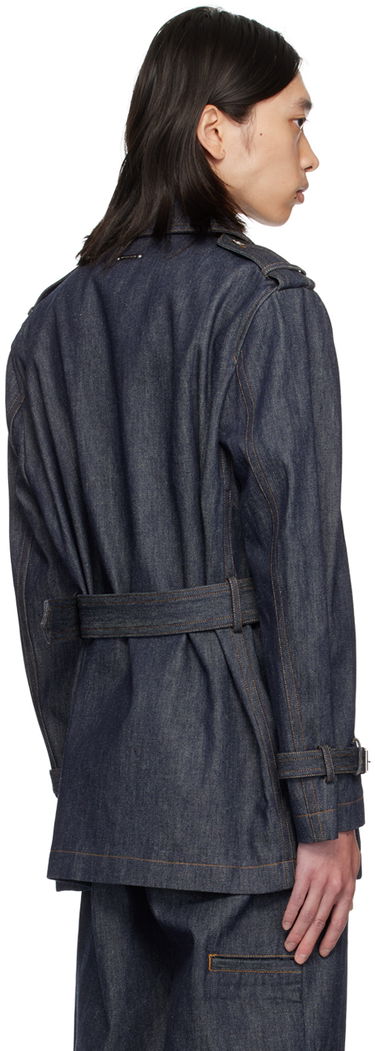 Trenčkot Helmut Lang Helmut Lang Denim Rider Jacket Modrá | O05HW103, 2