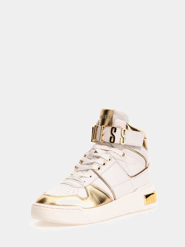 Tenisky a topánky GUESS Corten Logo High-Top Sneakers Béžová | FL5CTNELE12, 0