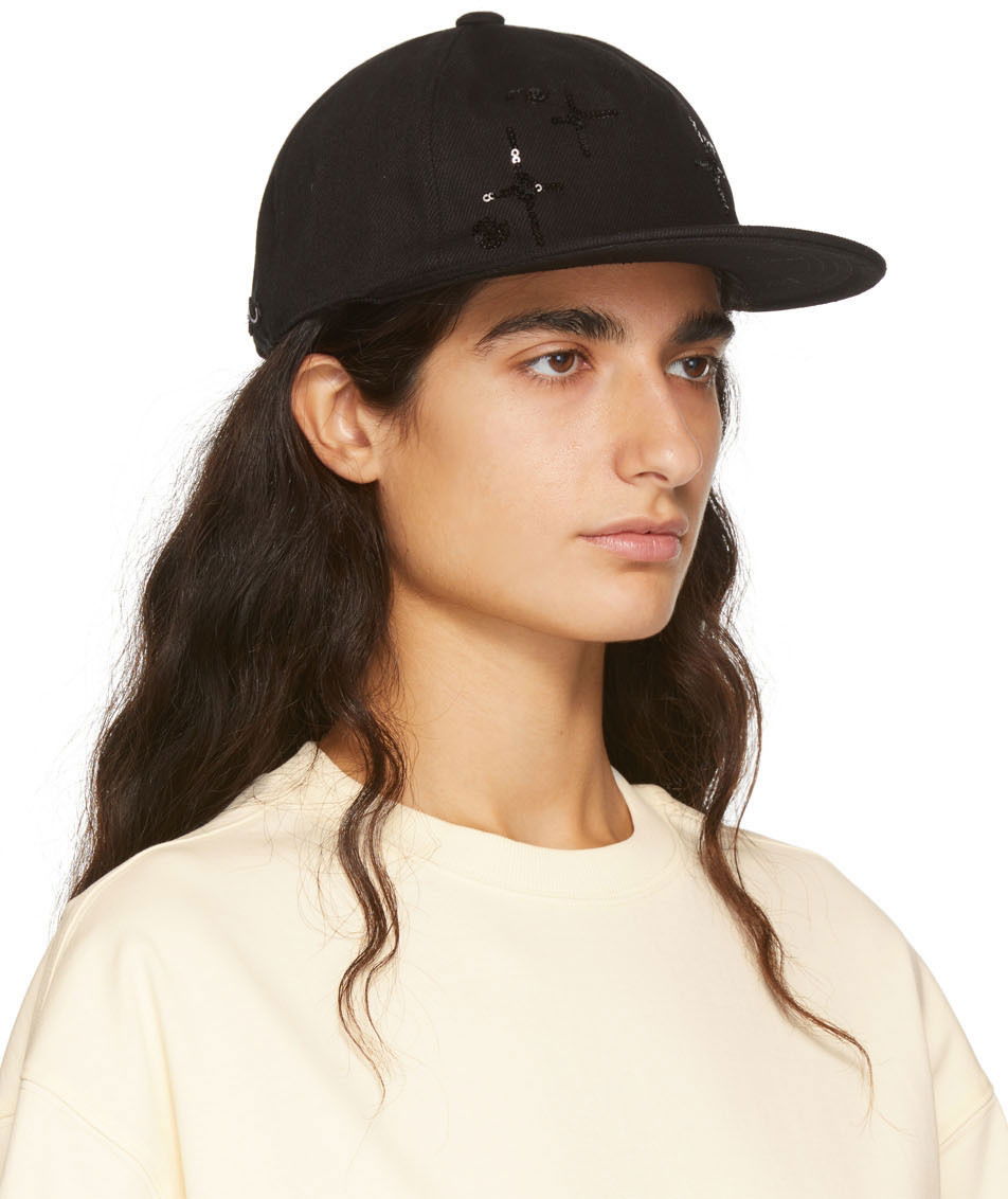 Šiltovka We11done Sequin Baseball Cap Čierna | WD-AH1-22-404-U-BK, 1