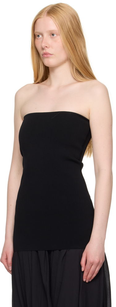 Tielko TOTEME TOTEME Compact Knit Tube Top Čierna | 253-WRT0575-YA0187, 3
