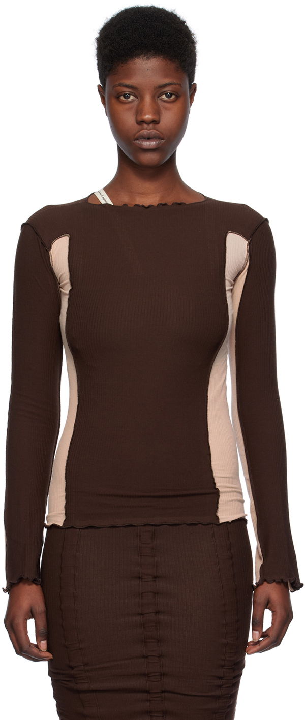 Tričko Baserange Exclusive Omato Long Sleeve T-Shirt Hnedá | TTML-RB-EXSP24, 0