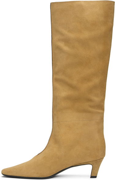 Oblečenie TOTEME TOTEME Wide Shaft Suede Knee-High Boots Béžová | 243-WAS3114-LE0003, 2