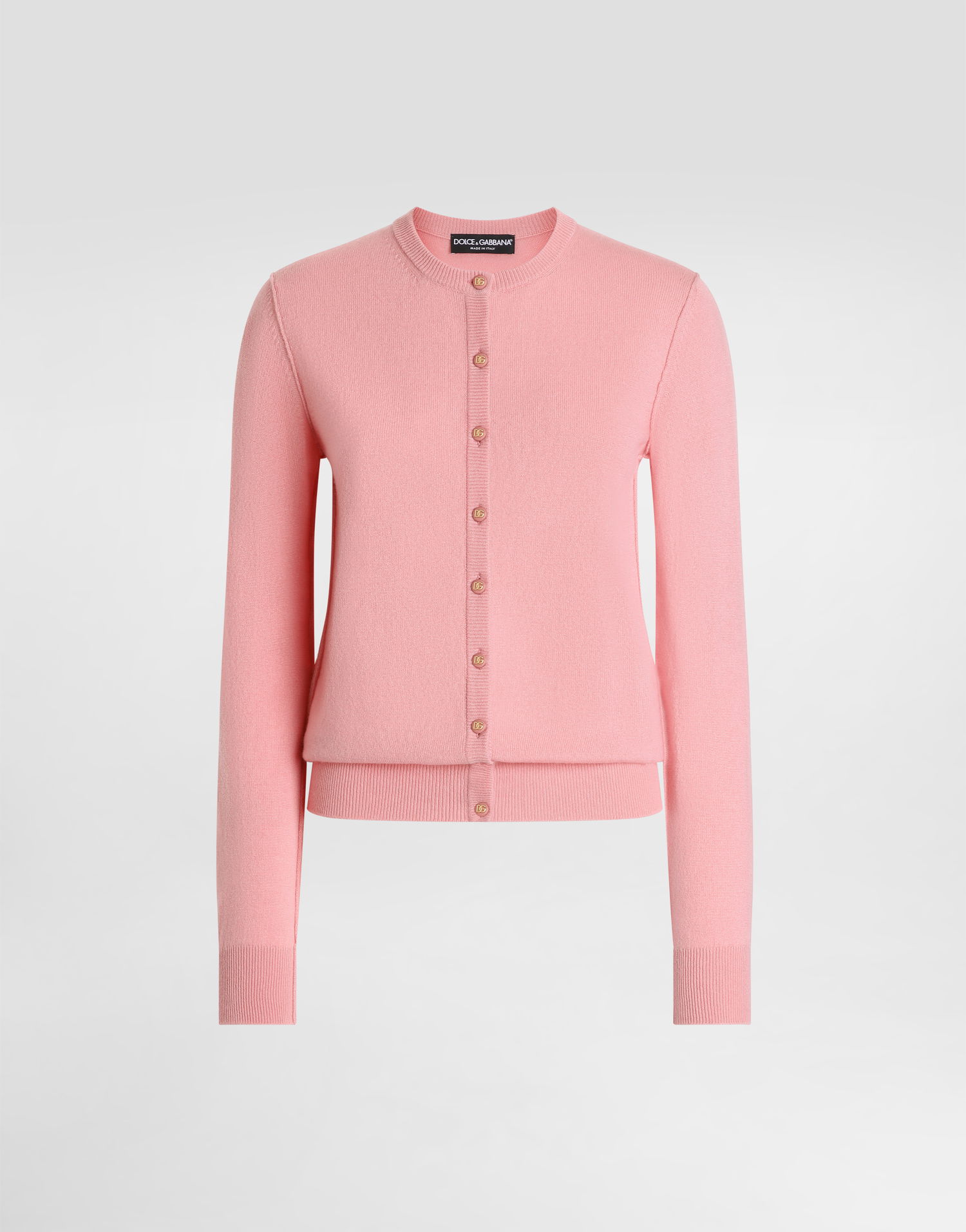 Sveter Dolce & Gabbana Dolce & Gabbana Cashmere Cardigan with Inside-Out Seams Ružová | FXV05TJBW0BF0473, 0