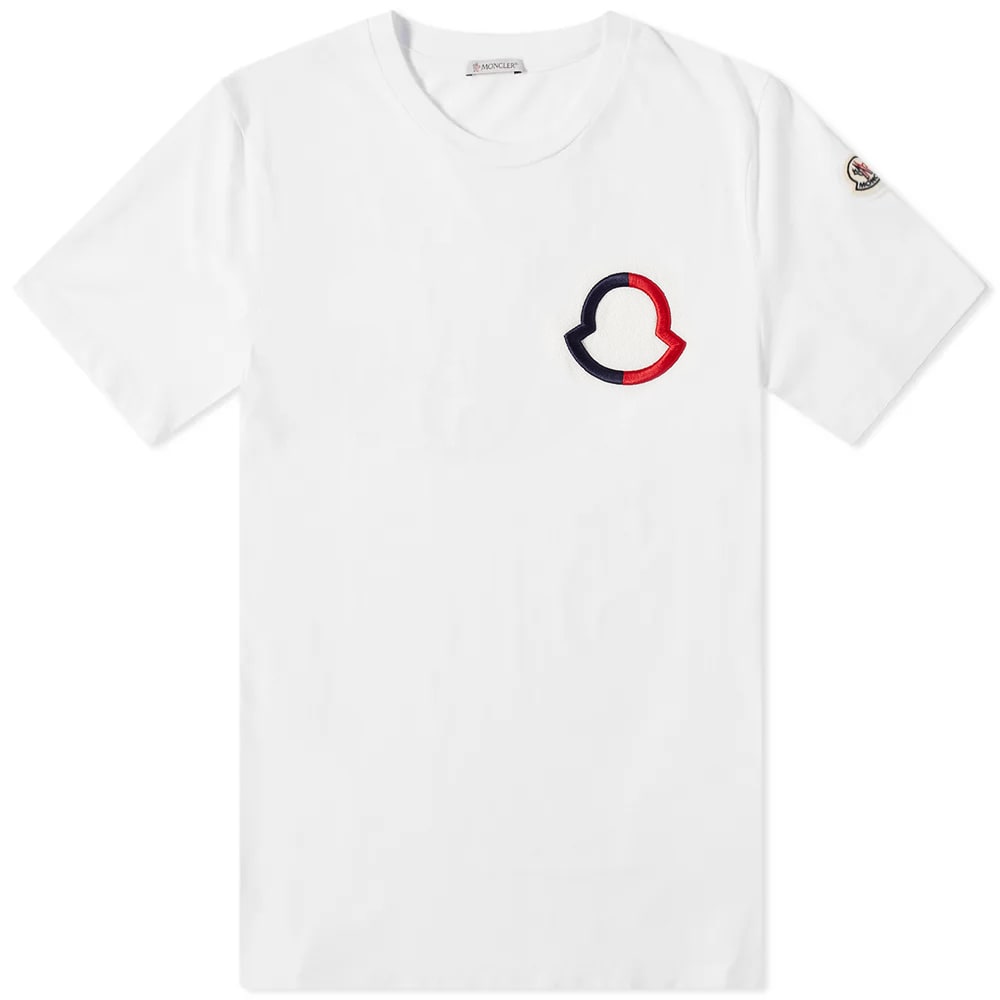 Tričko Moncler Logo Outline Tee Biela | 8C000-03-899VV-032, 0