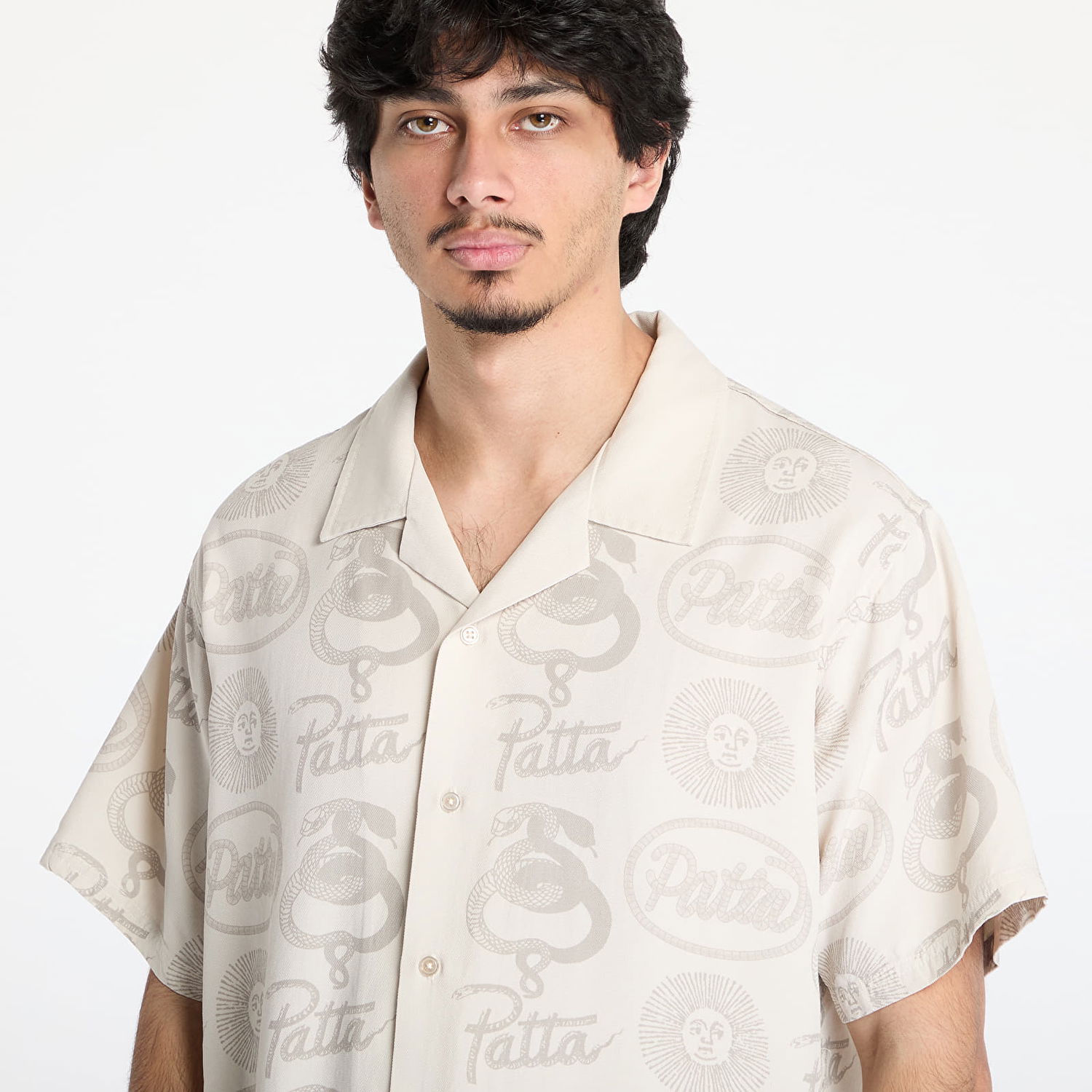 Košeľa Patta Patta Serpentes Summer Shirt Béžová | POC-SS25-4325-358-0001-163, 1