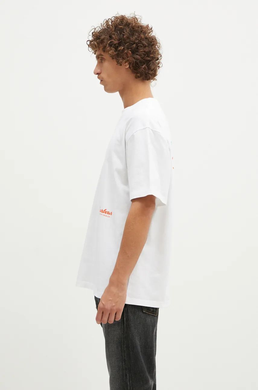 Tričko Barbour Bayard OS Graphic T-Shirt With Print Biela | MTS1337, 1
