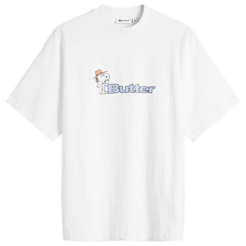 Tričko Butter Goods Peanuts Spike Logo Relaxed Fit T-Shirt Biela | BGBP240302-WHT