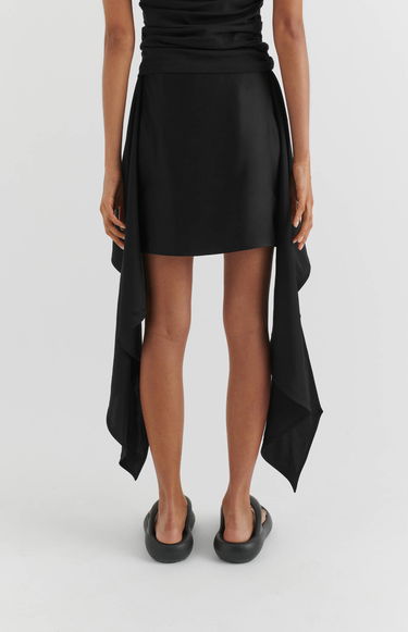 Sukňa AXEL ARIGATO Dione Tie-Front Skirt Čierna | A2124001, 3