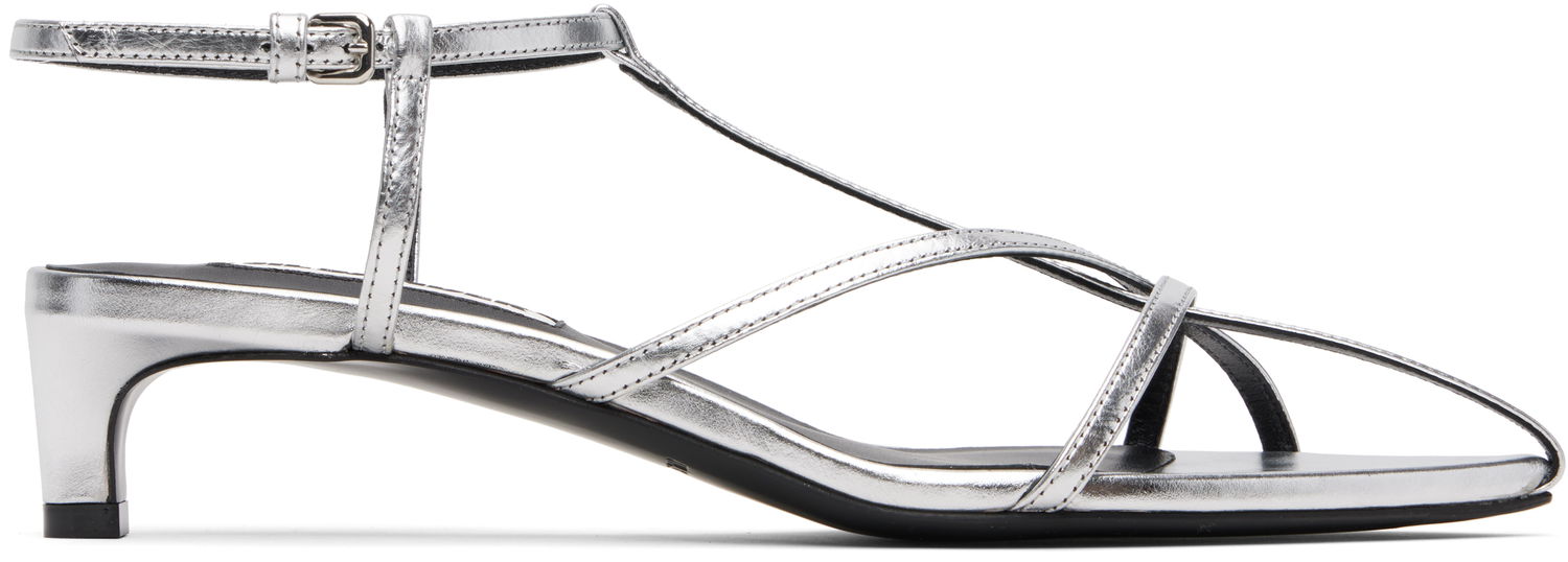 Tenisky a topánky Jil Sander Jil Sander Cage Low Heel Sandals Metalická | J15WP0129_P4836, 0