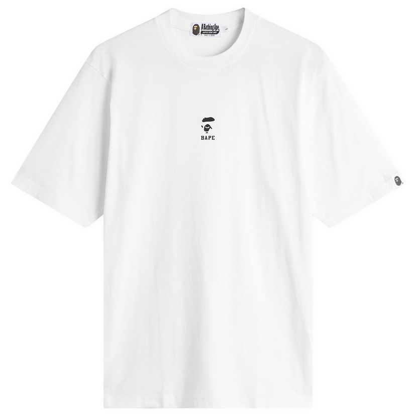 Tričko BAPE Ape Face Shrunk T-Shirt Biela | 001CSL801309M-WHT
