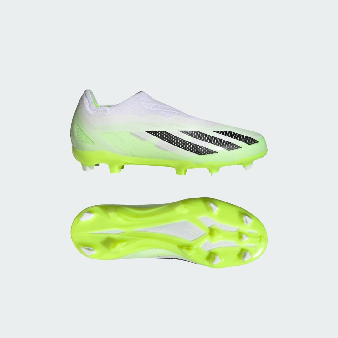 Tenisky a topánky adidas Performance X Crazyfast.1 Laceless Firm Ground Cleats Biela | IE6644, 0