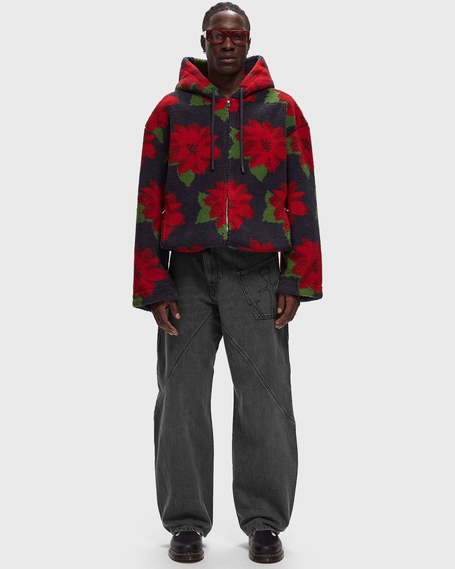 Džínsy JW Anderson TWISTED WORKWEAR JEANS Šedá | DT0068-PG1195-929, 1