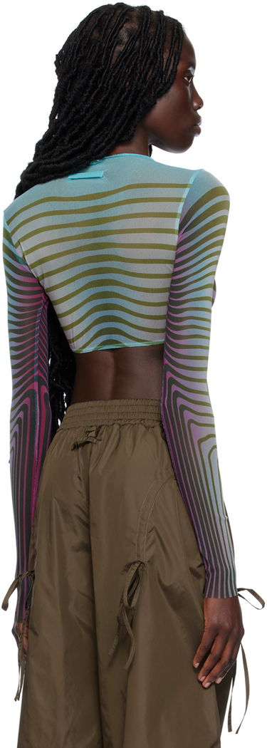 Crop Top Jean Paul Gaultier 'The Body Morphing Crop' Long Sleeve Top Rôznofarebný | 23/12-F- TO066-T523-5027, 2