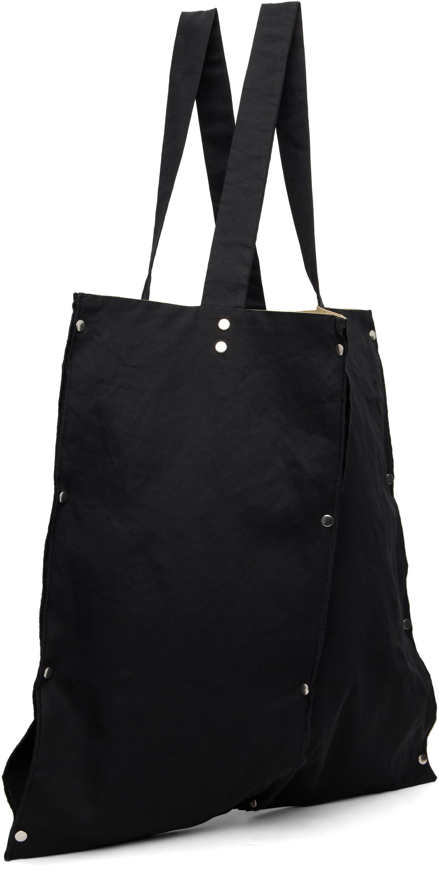 Tote bag Baserange Clavo Snap-Button Zip Fabric Tote Čierna | ACCB-OC-AU25, 1
