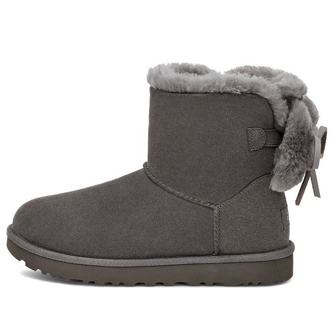 Tenisky a topánky UGG Classic Double Bow Mini Boots Šedá | 1127130-CHRC