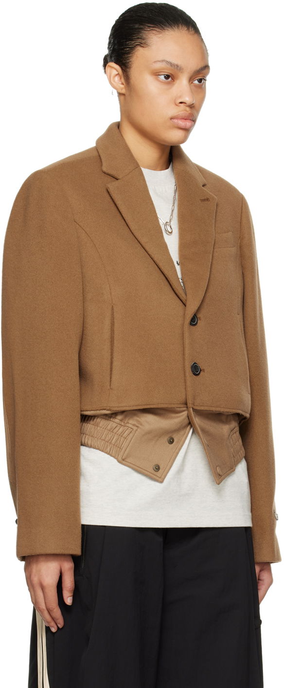 Paneled Cropped Blazer