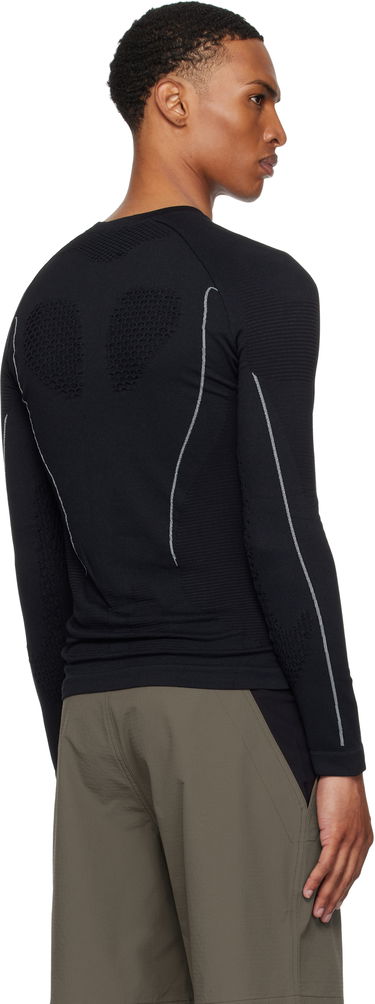 Tričko ROA Seamless Long Sleeve T-Shirt Čierna | RBMW0406YA49, 2