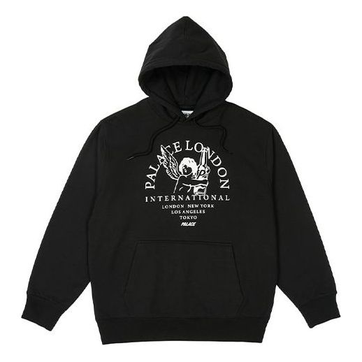Mikina Palace Palace International Print Hoodie Čierna | P25CS069
