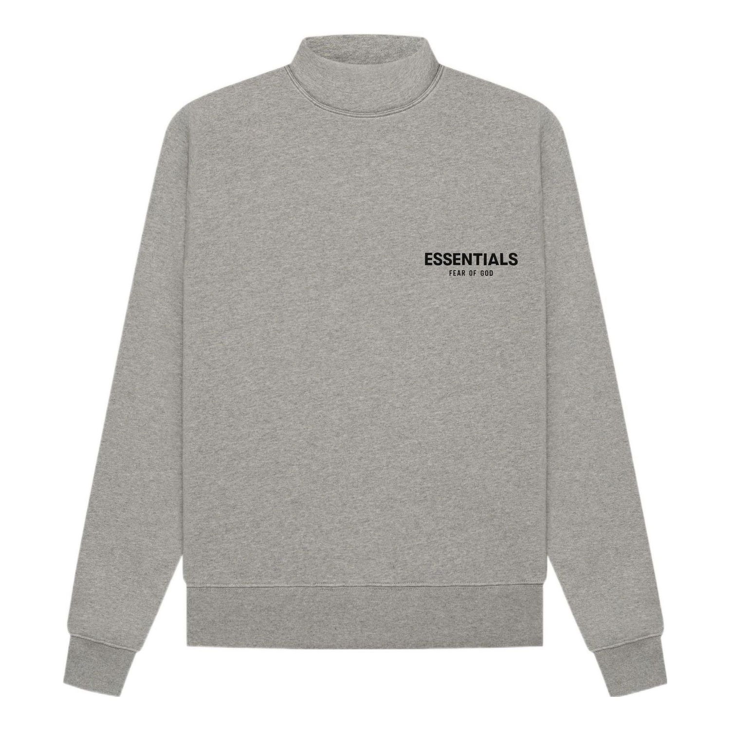 Mikina Fear of God Essentials Mockneck Sweatshirt Šedá | FOG-SS22-985, 0