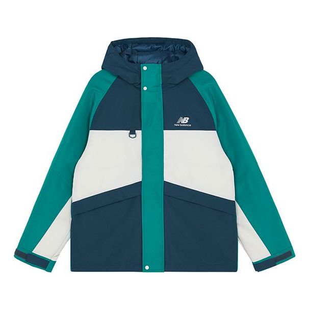 Parka New Balance Color Block Windbreaker Jacket Zelené | AMJ13330-NML, 0