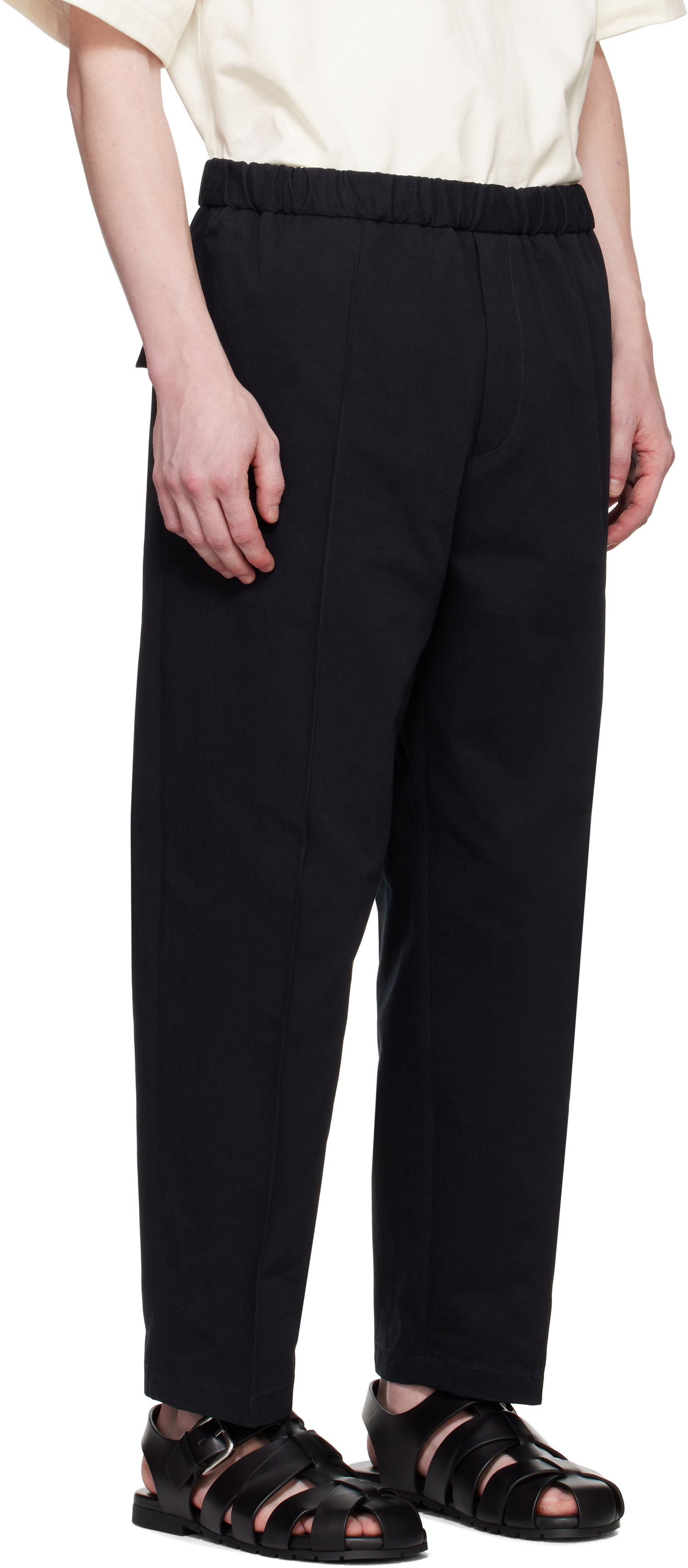 Nohavice Jil Sander Jil Sander Tapered Trousers Čierna | J21KA0012_J45286, 1
