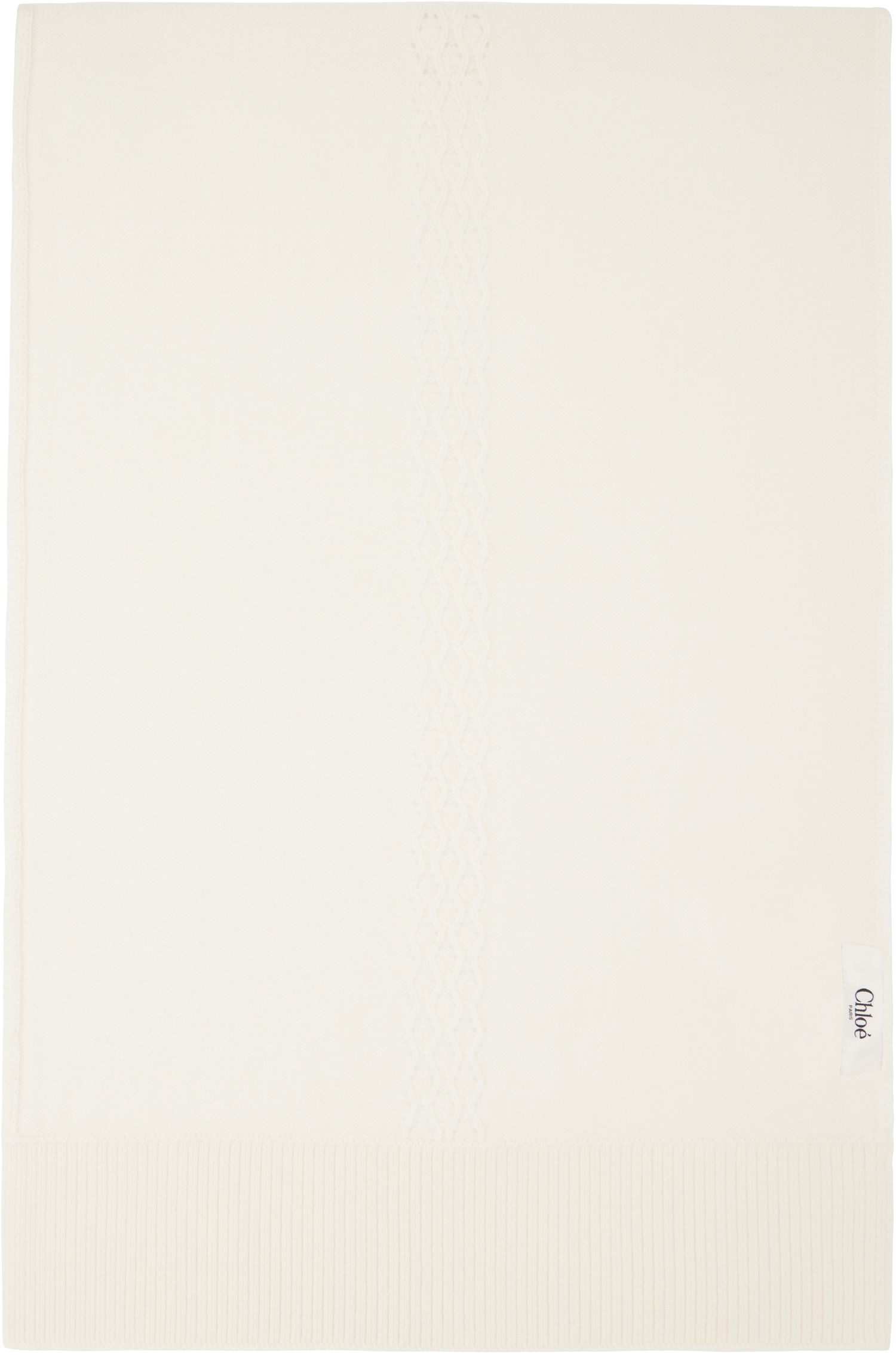 Šál CHLOÉ 'Lace Knit' Scarf Biela | CHC25ST075LCJ, 1