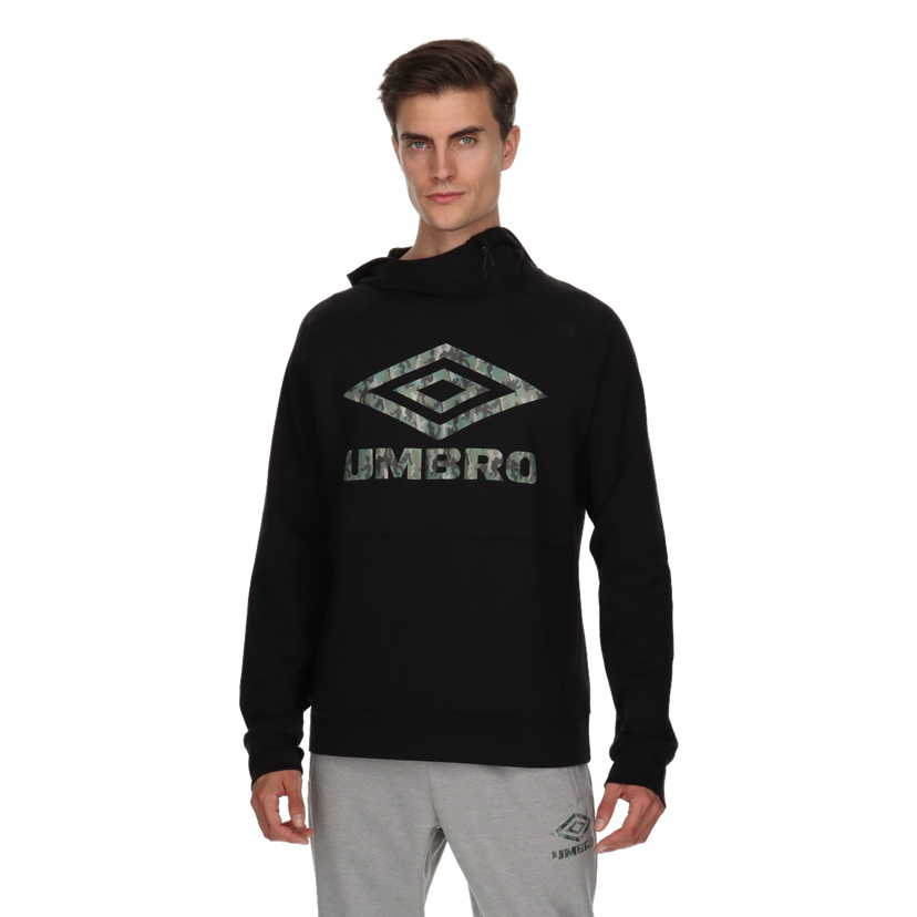 Mikina Umbro Indirect Camo Logo Hoodie Čierna | UMA231M608-01