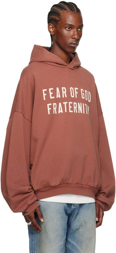 Mikina Fear of God Heavyweight Fraternity Hoodie Vínová | 192BT244816F, 1