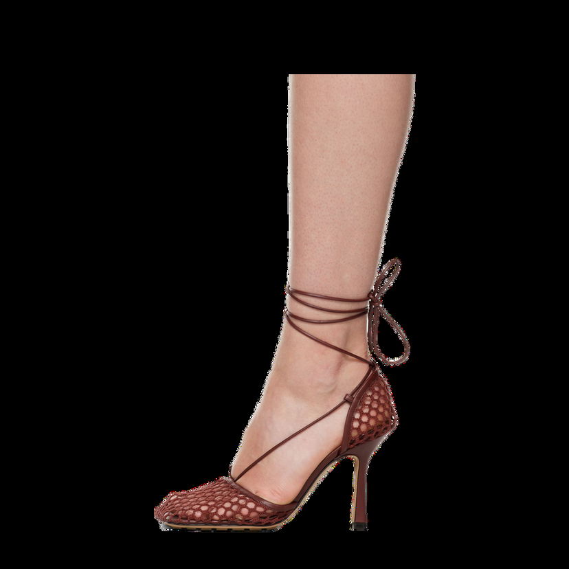 Tenisky a topánky Bottega Veneta Stretch Web Heels "Burgundy" Vínová | 651388 VBSD3