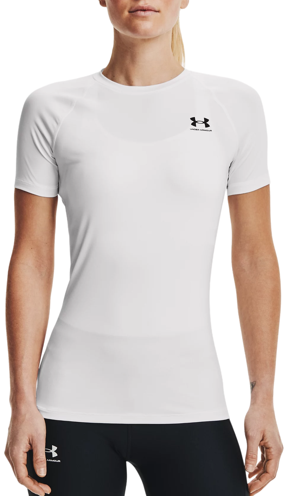 Tričko Under Armour Authentics Compression Short Sleeve T-Shirt Biela | 1365460-100, 0