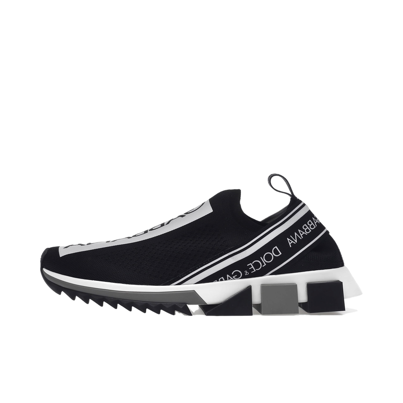 Tenisky a topánky Dolce & Gabbana Sorrento Logo Slip On Black White W Čierna | CK1595AH67789690