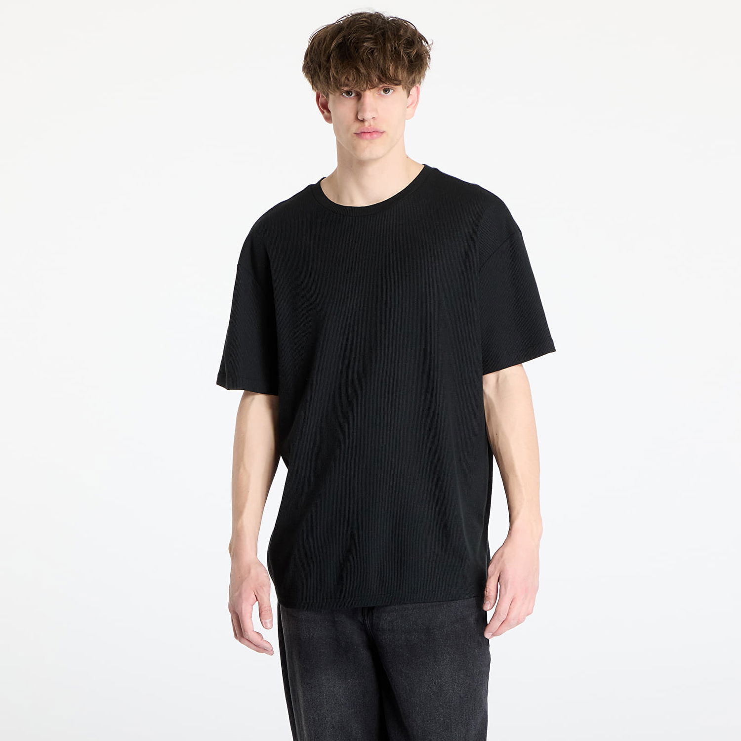 Tričko Urban Classics Urban Classics Waffle Tee Čierna | TB6676-00007, 0