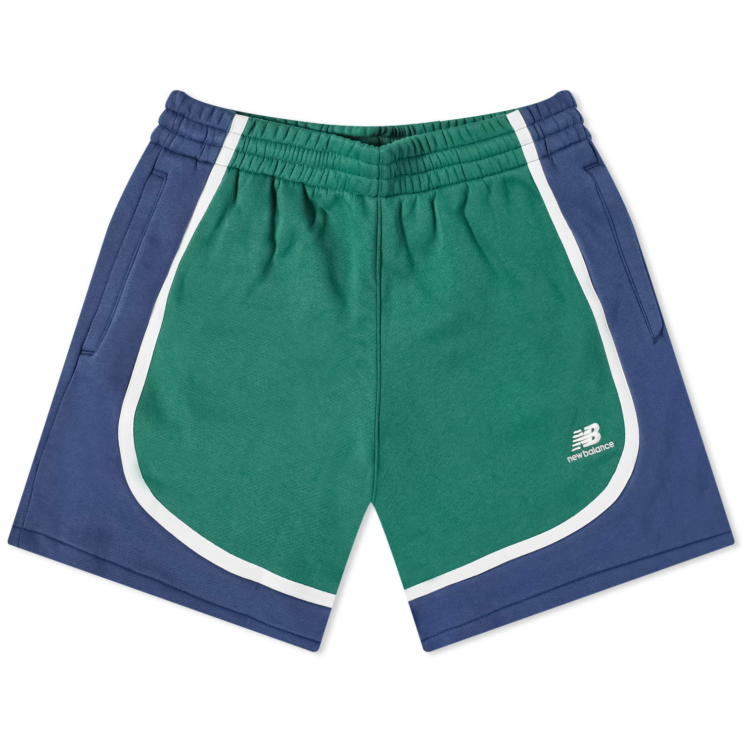 Šortky New Balance Hoops Fleece Team Zelené | MS33590-TFN, 0