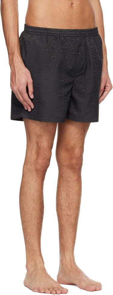 Plavky Casablanca Casablanca Jacquard Swim Shorts Čierna | M-SP26-TR-224-02, 1