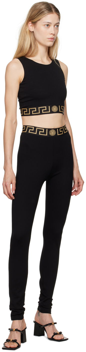 Tielko Versace Versace Greca Border Sports Bra Čierna | 1015878_1A11143_1B000, 3