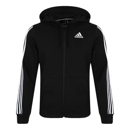 Mikina adidas Originals Essentials Fleece 3-Stripes Hoodie Čierna | DQ1455, 0