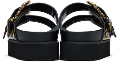 Tenisky a topánky Versace Versace Jeans Couture Outline Barocco Arizona Sandals Čierna | E78VA3SM1_EZS366, 1