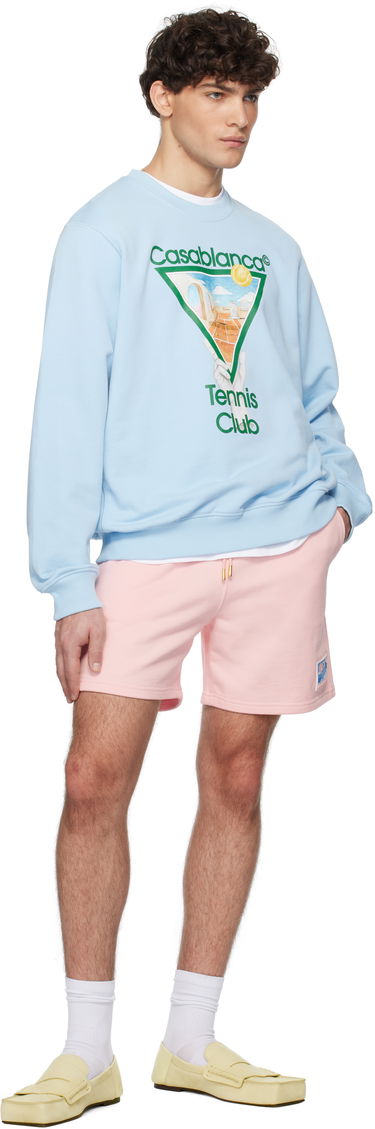 Mikina Casablanca Tennis Icon Sweatshirt Modrá | U-MPS25-JTP-293-03, 3
