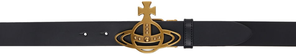 Black Line Orb Buckle Belt