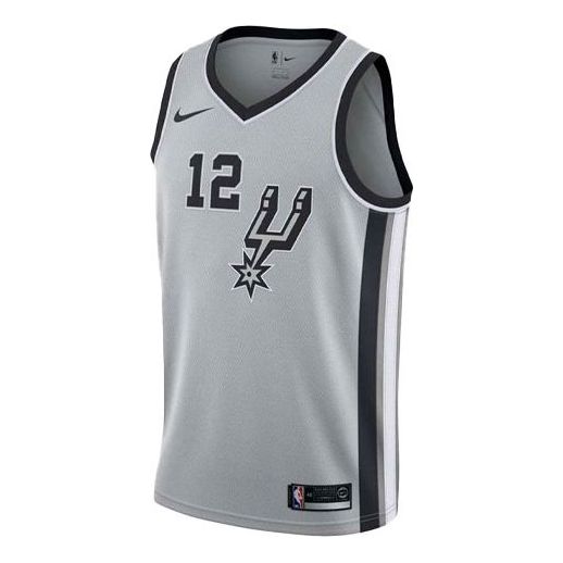 Dres Nike San Antonio Spurs LaMarcus Aldridge 12 Basketball Jersey Šedá | 877224-008